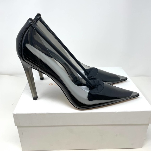 Good American Cinder-F*CKING-RELLA Pump In Light Smoke Size 12 New - Picture 8 of 15